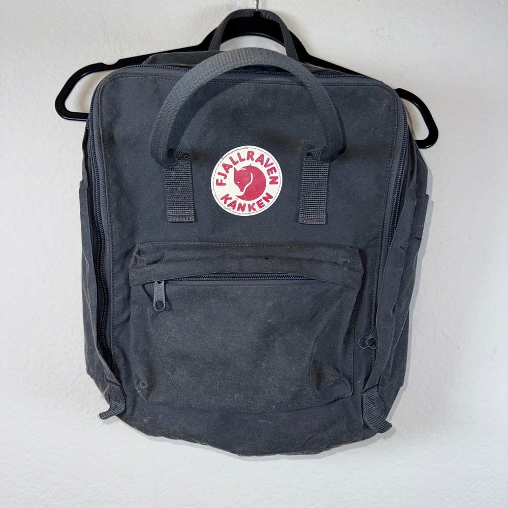 Fjallraven Kanken Backpack Unisex OS Grey Classic Canvas School Bag